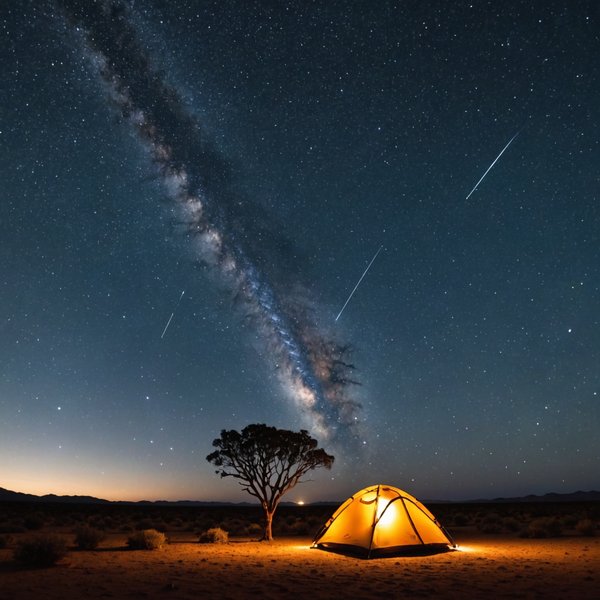 Comment organiser un camping pour observer les étoiles filantes en désert australien?