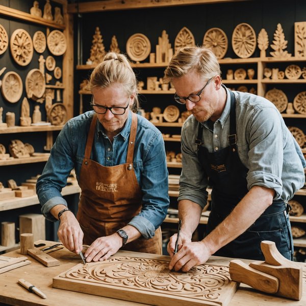 Où trouver des ateliers de sculpture sur bois en Scandinavie?